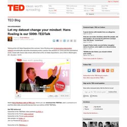 Let my dataset change your mindset: Hans Rosling is our 500th TEDTalk