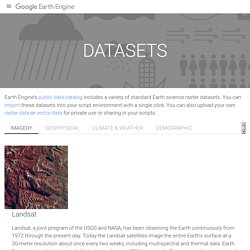 Datasets – Google Earth Engine