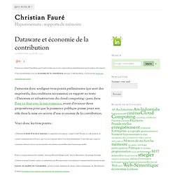 Dataware et économie de la contribution › Christian Fauré