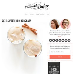 Date Sweetened Horchata