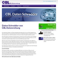 Daten Shredder von CBL Datenreettung