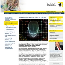 Datenschutz- und Verschlüsselungstechnologie ISÆN - GI - Gesellschaft für Informatik e.V.