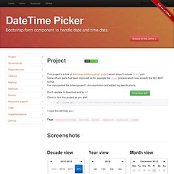 DateTime Picker · Bootstrap