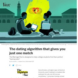 Dating apps are awful. But this algorithm offers just one match: your “backup plan.”