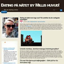 Dating på nätet by Millis huvud!