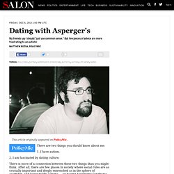 Dating with Asperger’s