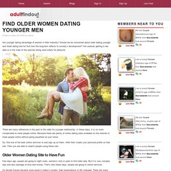 Find Older Women Dating Younger Men - Adultfindout.us