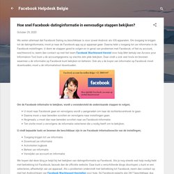 Hoe snel Facebook-datinginformatie in eenvoudige stappen bekijken?