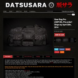 Datsusara — Datsusara Hemp Pro Gear Bag