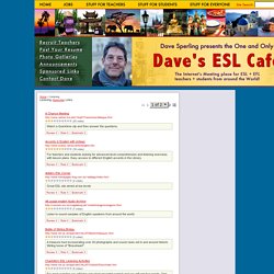 Dave's ESL Cafe's Web Guide!: Listening