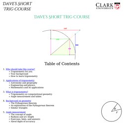Dave's Short Trig Course