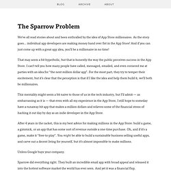App Cubby Blog - The Sparrow Problem