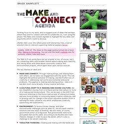 David Gauntlett: The Make and Connect Agenda