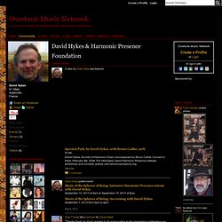 David Hykes's Page - Overtone Music Network
