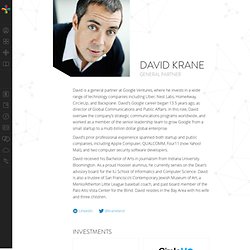 Google Ventures — David Krane