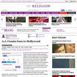 David Shasha: A.J. Cronin Goes to Hollywood