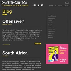 Blog « David Thornton