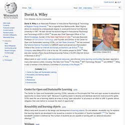 David A. Wiley
