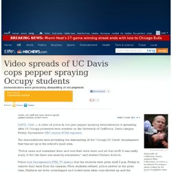 UC Davis students pepper sprayed in video - US news - Life