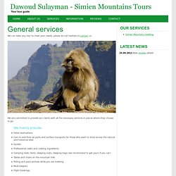 Dawoud Sulayman - Simien Mountains Tours