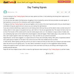 Day Trading Signals