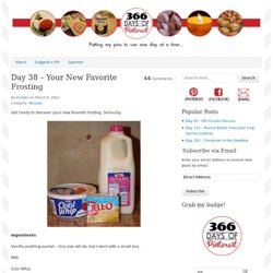Day 38 – Your New Favorite Frosting