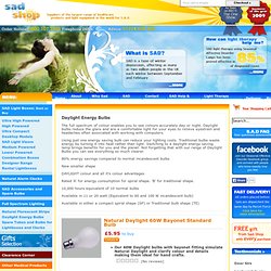 Daylight Energy Bulbs - Seasonal Affective Disorder Lamps - S.A.D. Disorder - SAD Light Therapy