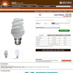 Full Spectrum Daylight Bulbs - White - with free delivery at sad.co.uk