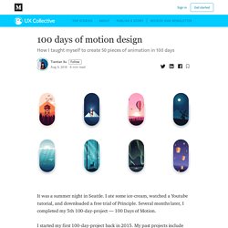 100 days of motion design - UX Collective
