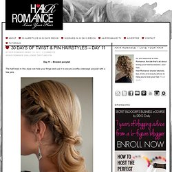 Hair Romance: 30 Days of Twist & Pin Hairstyles – Day 11