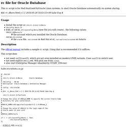 /etc/rc.d/init.d/dbora startup rc file for Oracle Database