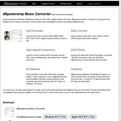 Music Converter - mp3 converter, FLAC, WAV, AAC & Apple Losslesss. Free 21 day trial, download & convert