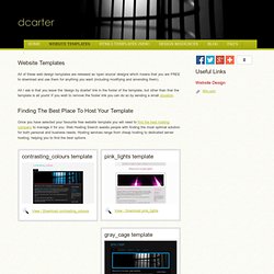 dcarter design - free website templates, free css templates