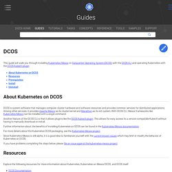 DCOS - Kubernetes