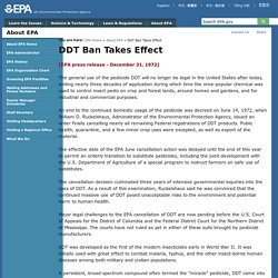 DDT Ban Takes Effect