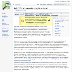 DE:OSM Map On Garmin/Download
