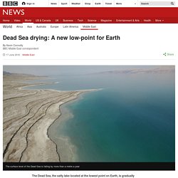 Dead Sea drying: A new low-point for Earth