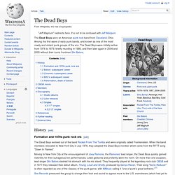 The Dead Boys - Wikipedia (English)