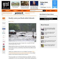 Deadly 1,000-year floods strike Colorado