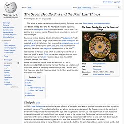 The Seven Deadly Sins and the Four Last Things