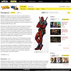 Deadpool - X-Men Wiki - Wolverine, Marvel Comics, Origins
