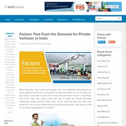 Dealership Management Software Demand For Private Vehicles In India
