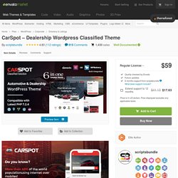 CarSpot – Dealership Wordpress Classified Theme by scriptsbundle