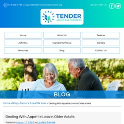 Dealing With Appetite Loss in Older Adults