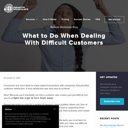 What to Do When Dealing With Difficult Customers