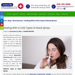 Dealing With a Cold: Types of Nasal Sprays