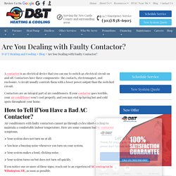 Are You Dealing with Faulty Contactor?