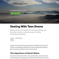 Dealing With Teen Drama