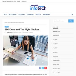 SEO Deals and The Right Choices - wamp infotech