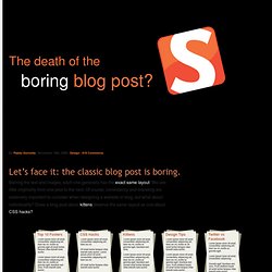 The Death Of The Blog Post